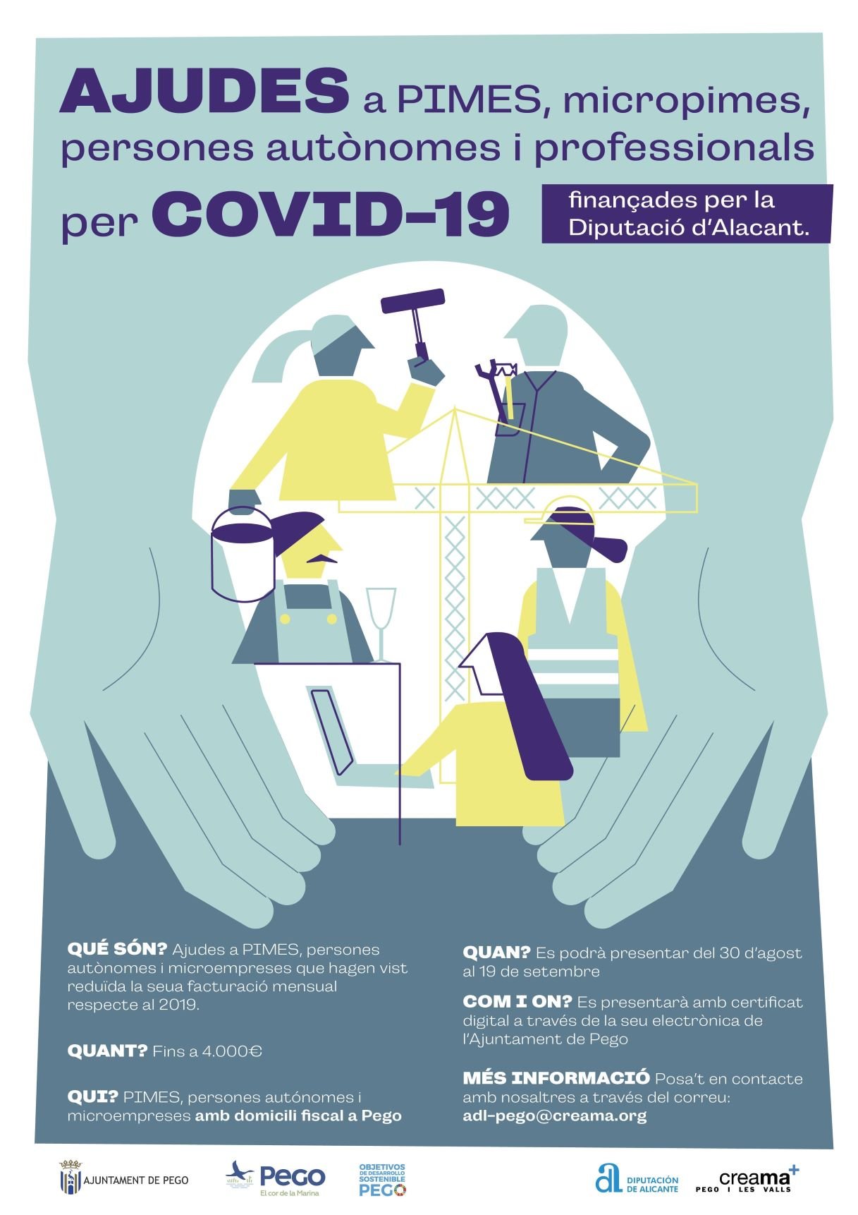 Ayudas a PYMES, MicroPYMES, personas autónomas y profesionales por COVID-19