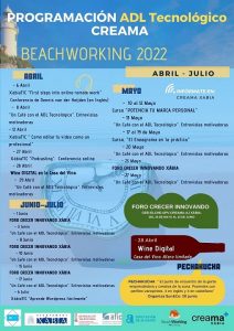 Programación Beachworking abril-julio 2022 Xàbia